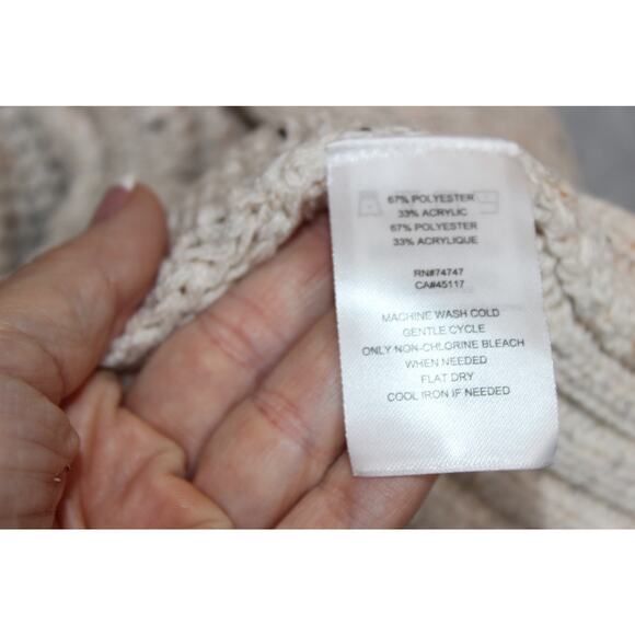 Natural Reflections NWT Women's‎ Pristine Cable Knit Open Front Cardigan Size XL - Picture 8 of 9